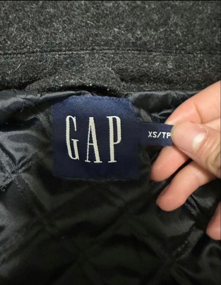 激レアサイズ 00s GAP ダークグレー ウールメルトンジャケット xs