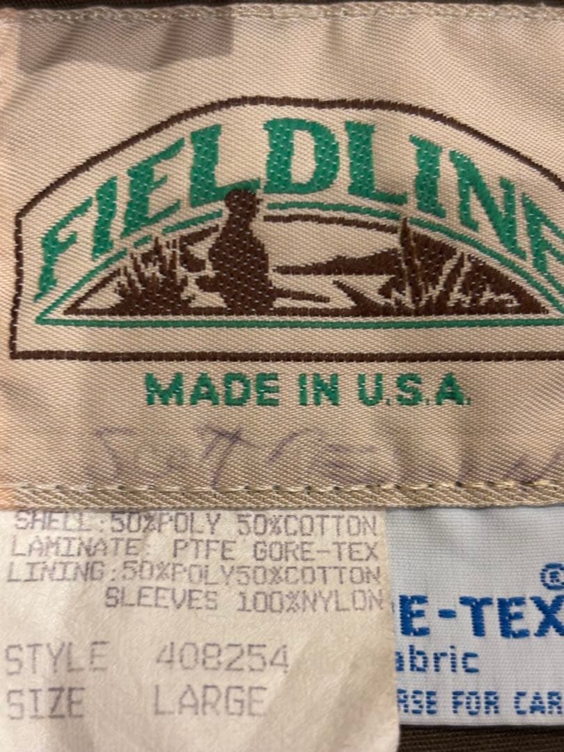 80s USA製　FIELDLINE ダックハンター カモ ゴアテックス L