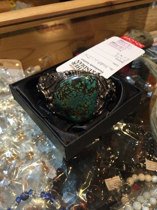 ターコイズバングル！インディアンジュエリー！スターリング