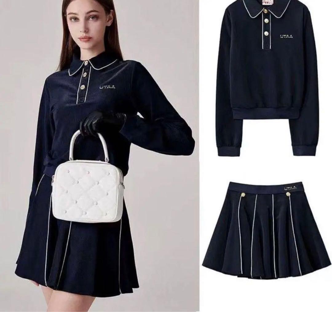 UTAA ゴルフ レディース トップス スカート 2点 セット