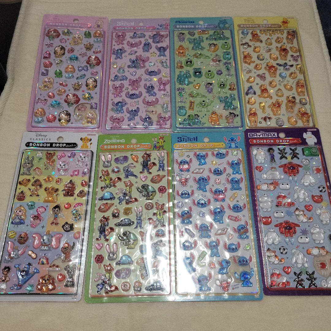 正規品　ボンボンドロップシール ディズニー　8枚セット