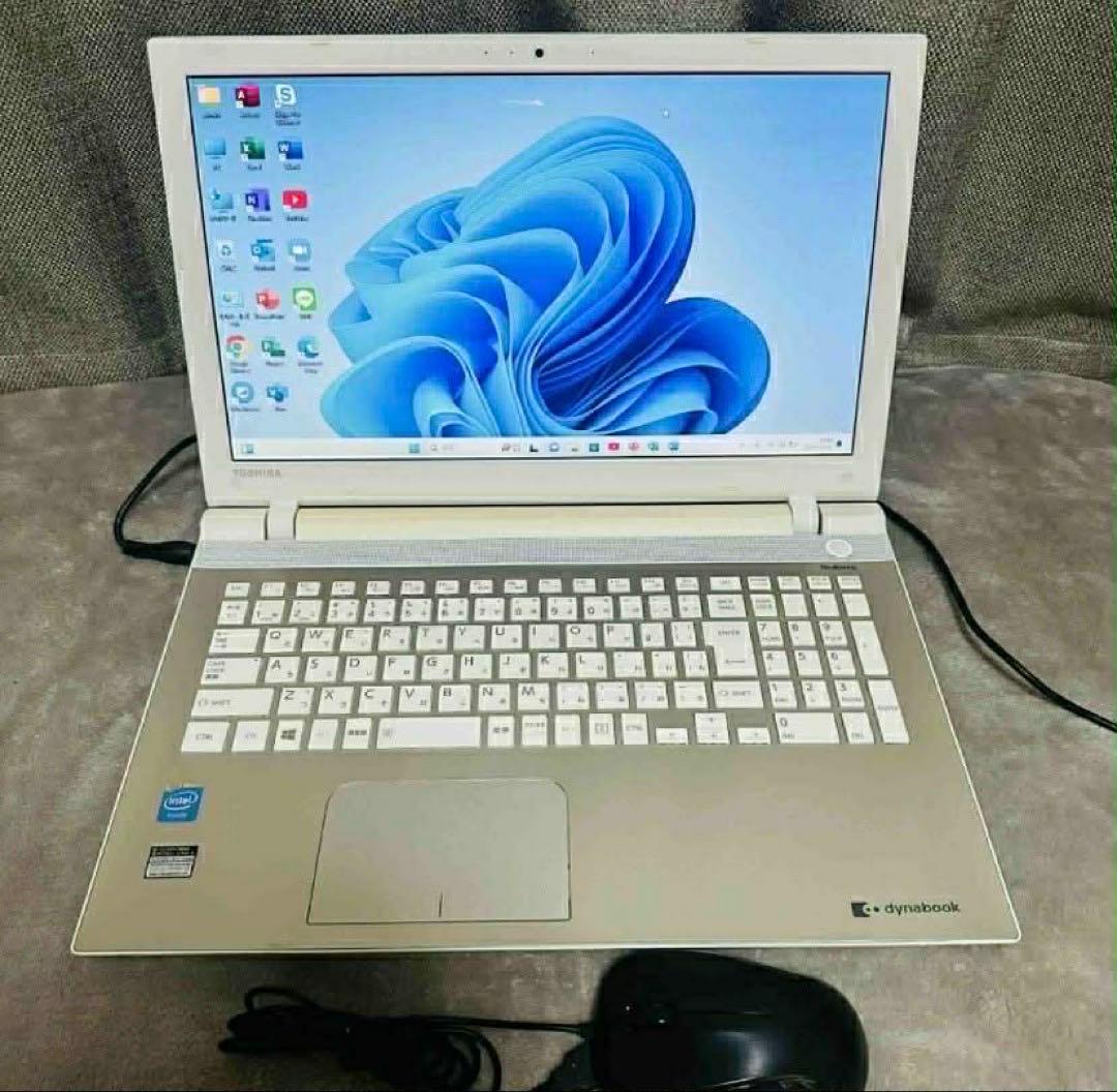 S206 TOSHIBAノートパソコンWEBカメラSSD高速Win11オフィス