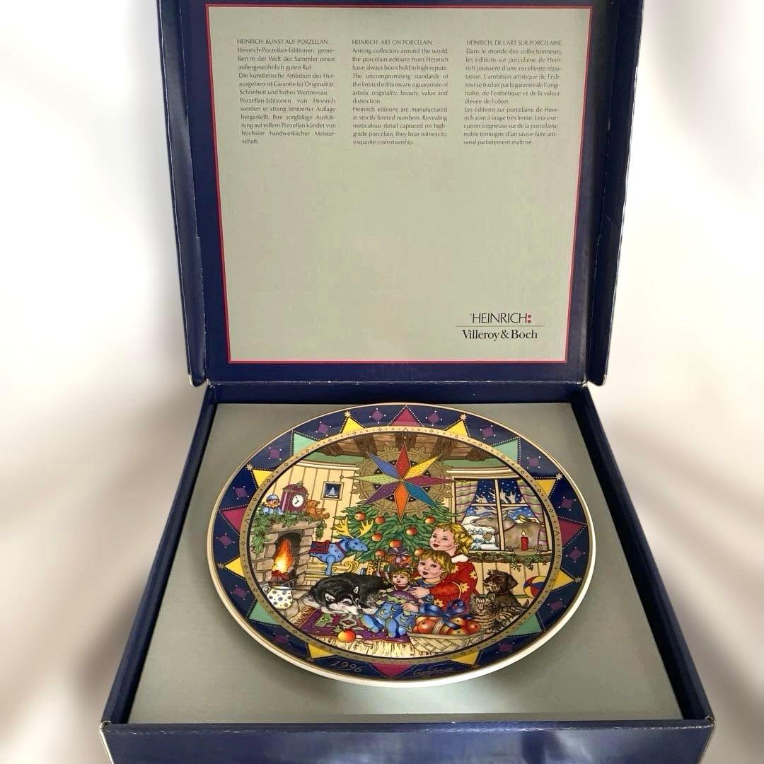 【新品・希少】ハインリッヒ ビレロイ&ボッホ 1996年クリスマス皿 金彩