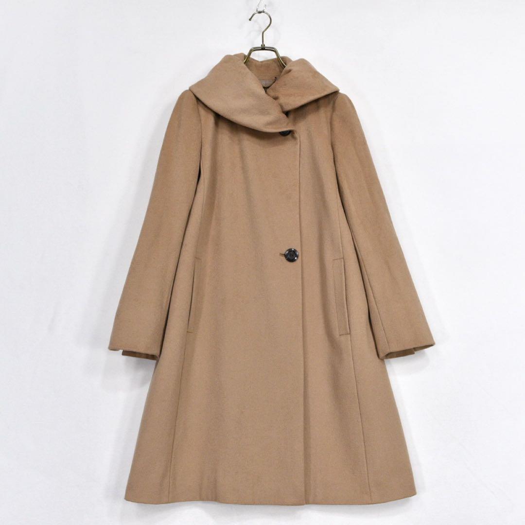23区　ロロピアーナ　ロングコート　ウール　ビックカラー