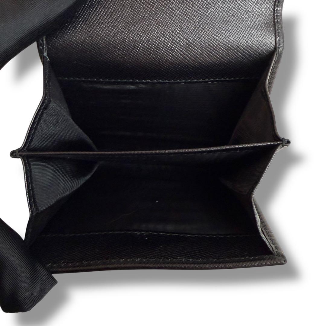 【極美品】プラダ 1916 ケース 三角ロゴ サフィアーノレザー カード付