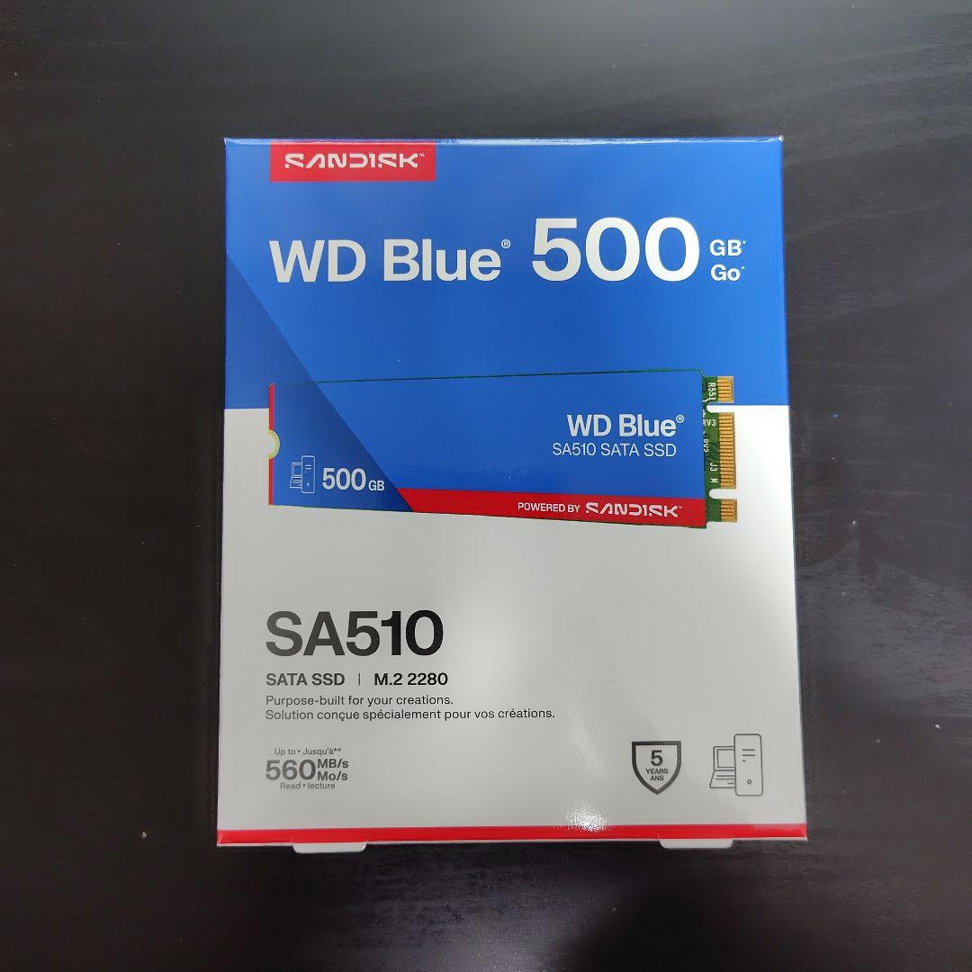 内蔵型SSD WD Blue SA510 SATA M.2 500GB WDS500G3B0B