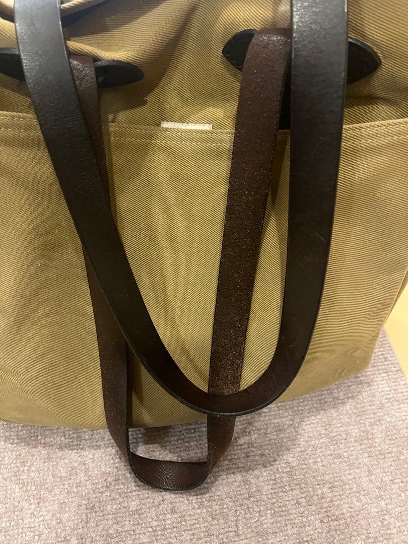 フィルソン ベージュ キャンバストートバッグ