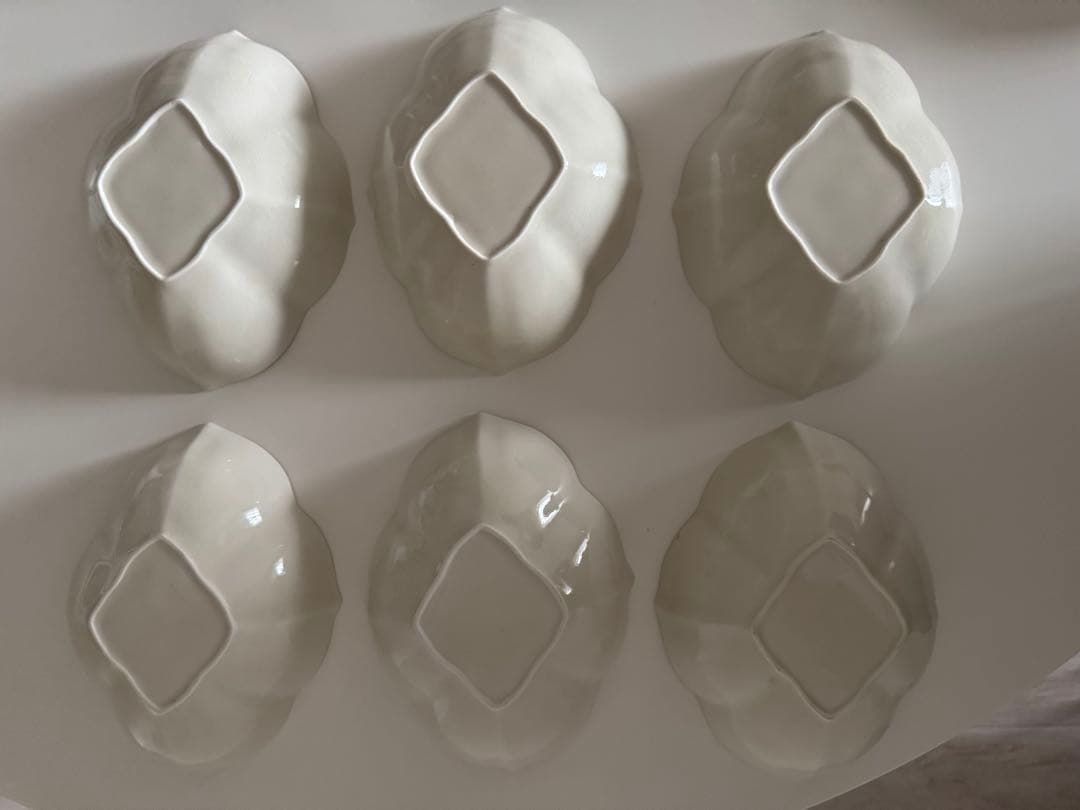 【『くー様』専用】ベッキオホワイト(約12cm)4枚＋稜花鉢（白磁）6枚