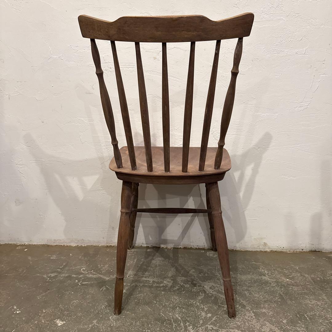 hangoutヴィンテージ　カフェチェア　剥離　木製　ダイニングチェア