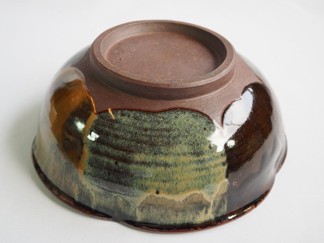 裏千家14世淡々斎宗室御書付『高取焼梅形菓子器』13代亀井味楽造（共箱）