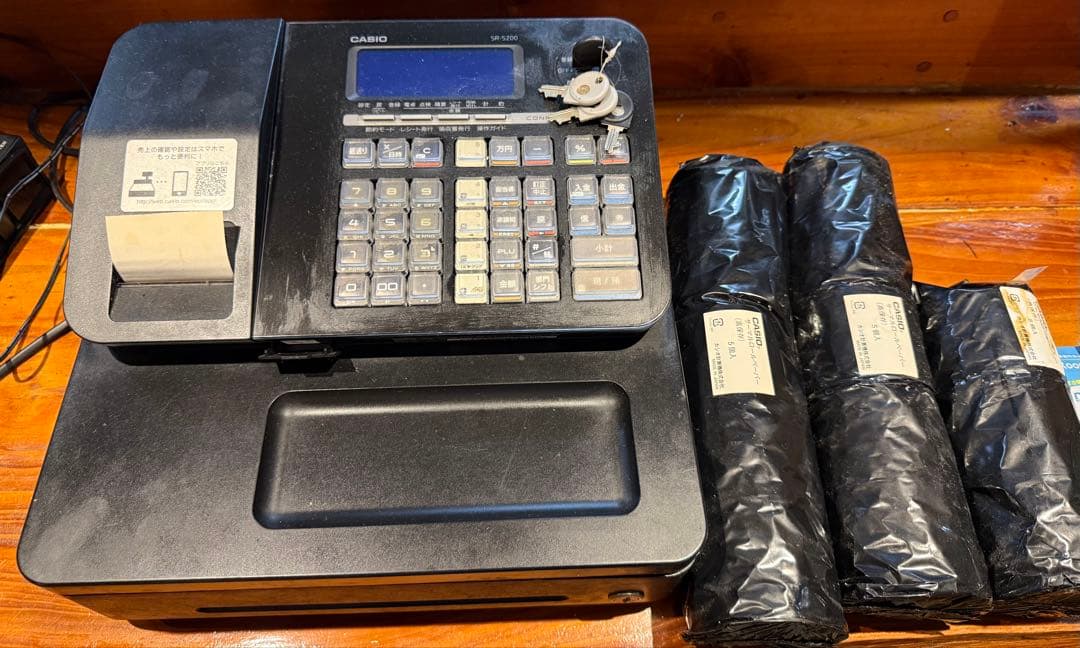 CASIO レジスター SR-S200ブラック カシオ