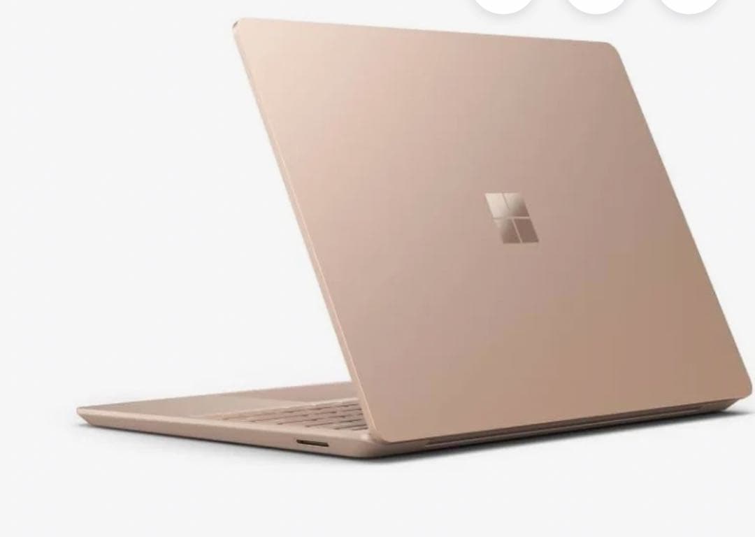 パソコン　Windows ゴールドピンク