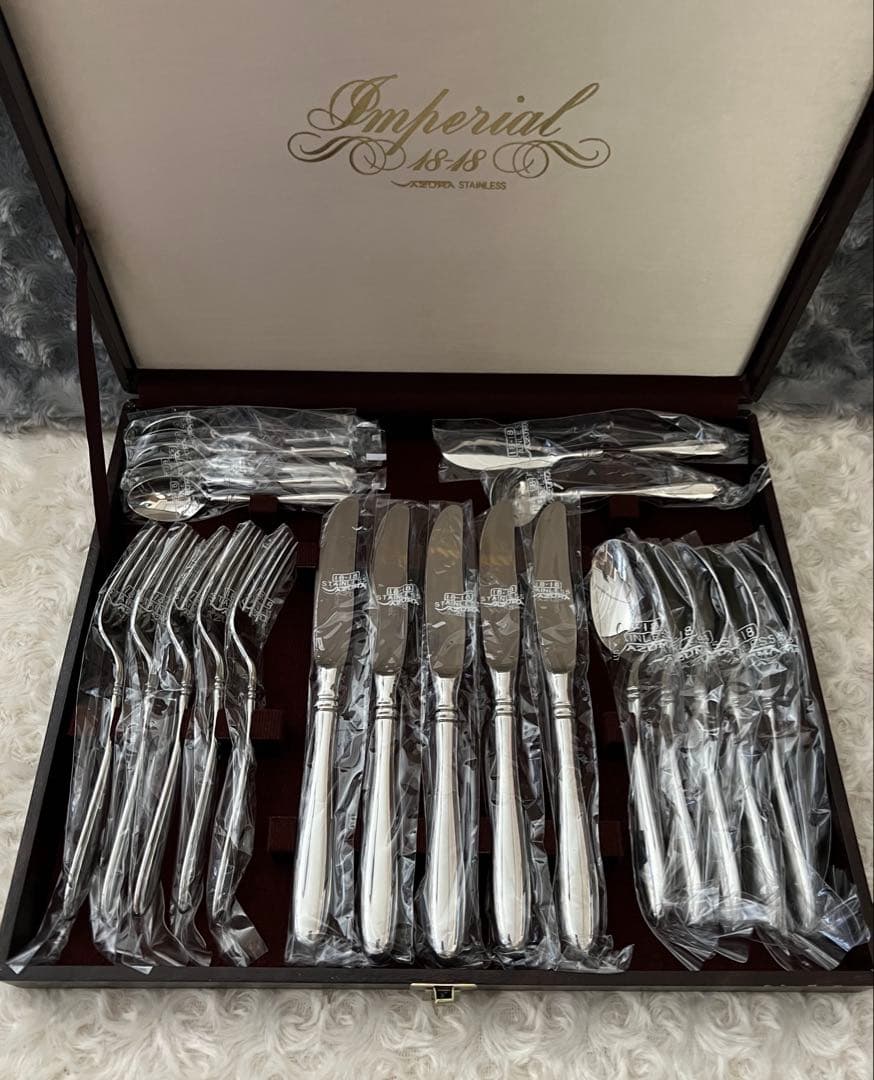 アズマ　カトラリーセット　インペリアル 18-18 ディナーセット〈22本〉②