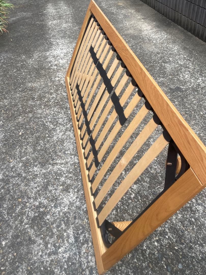 【引取限定】無印良品　スリムシングル　セミシングル　ベッド　フレーム　葛飾区