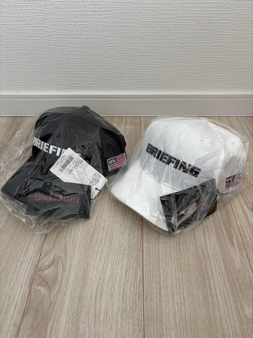 BRIEFING キャップ 2色セット　白黒
