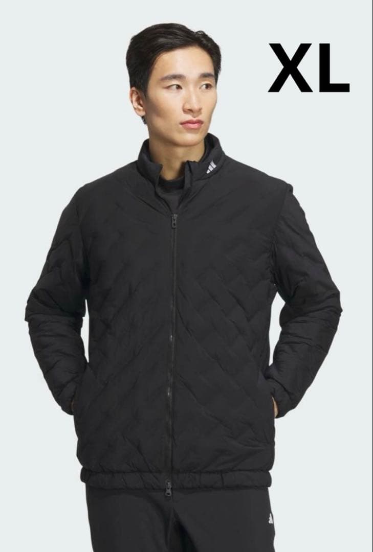 adidas Frost Guard ゴルフ 撥水 ダウンジャケット 帽子付き