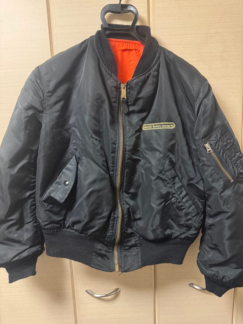 90s MA-1 フライトジャケット USA製 vintage alpha 刺繍