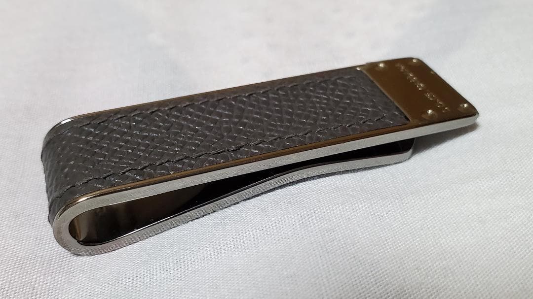 正規未 レア ドルチェ&ガッバーナ エンブレムロゴ レザーコンビマネークリップ黒