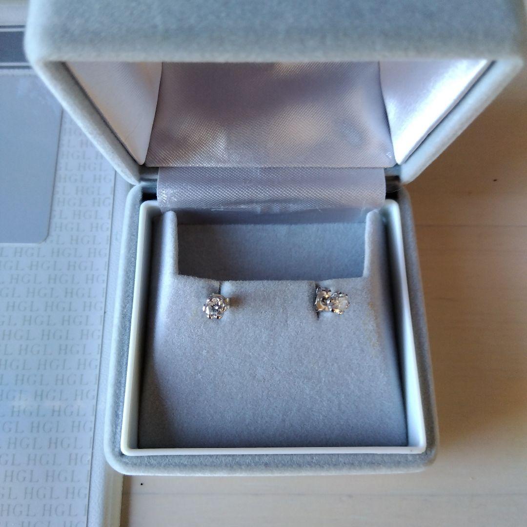 天然ダイヤモンド ピアス(両耳用)
