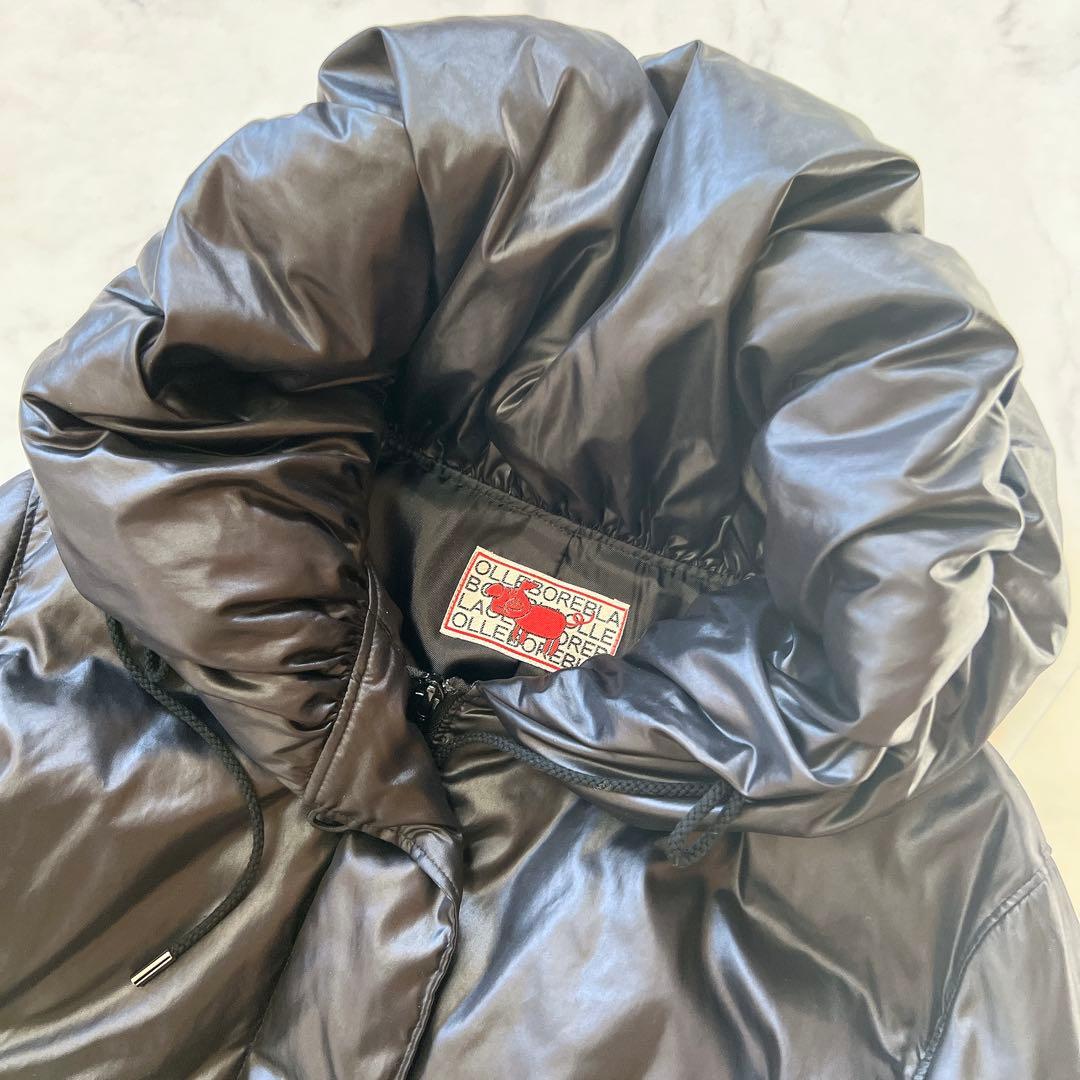 【美品】アルベロベロ　ダウンコート　ブタ　刺繍　ブラック 黒　ダウンジャケット