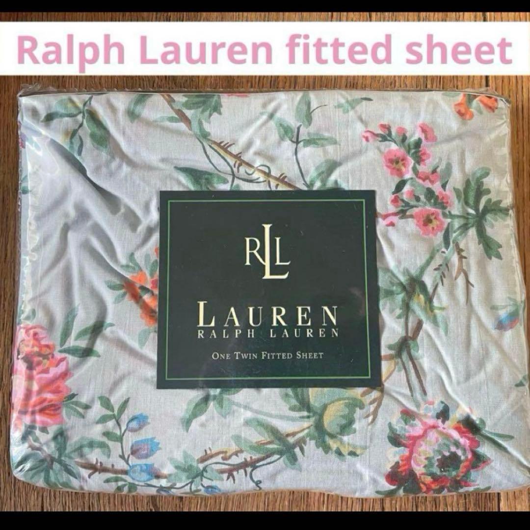 新品未開封✳︎ラルフローレン✳︎花柄✳︎フィッテドシーツ✳︎ツイン(日本のシングル相当)