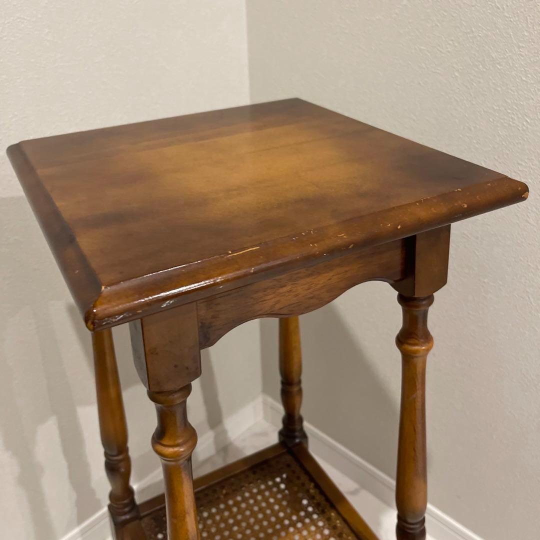 オールドカリモク　電話台　花台　コーヒーテーブル　サイドテーブル　昭和レトロ