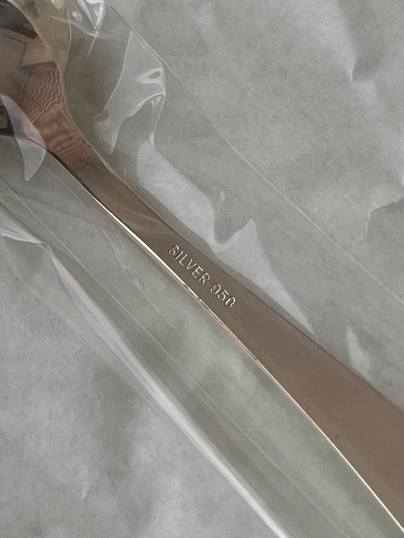 新品 silver950刻印スプーン2本 フォーク2本 木箱入り4本セット