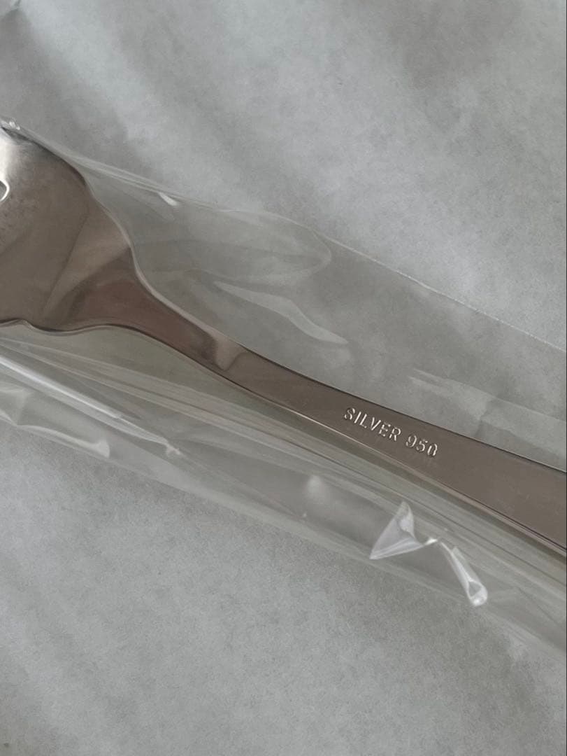 新品 silver950刻印スプーン2本 フォーク2本 木箱入り4本セット