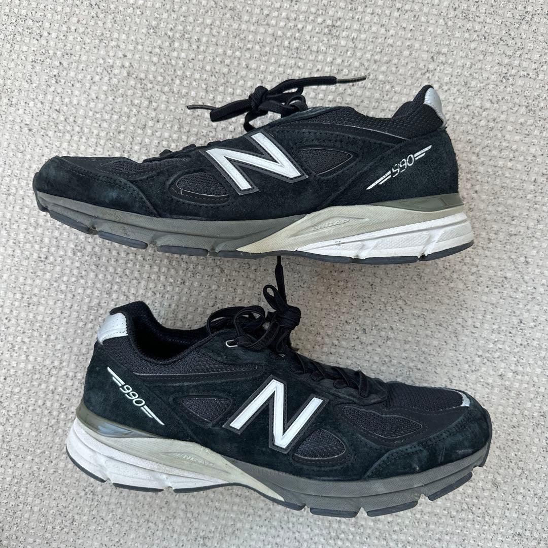 ニューバランス 990 V4 26cm ブラック USA