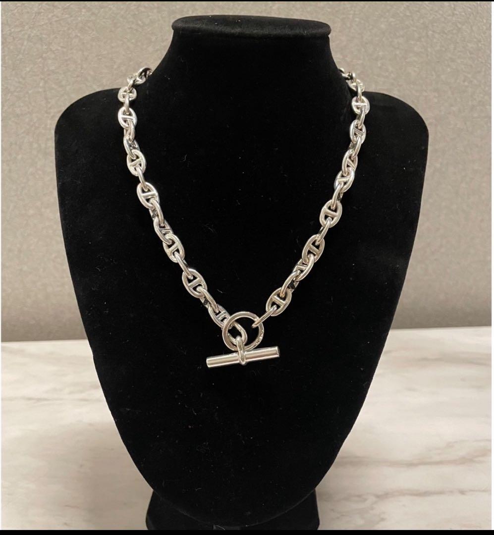 SV925 約72g PM サイズシルバー アンカーチェーンネックレス