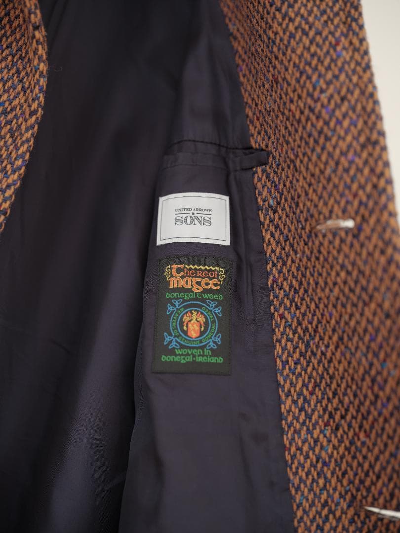 UNITED ARROWS ネップ ツイード バルマカーン コート 24AW