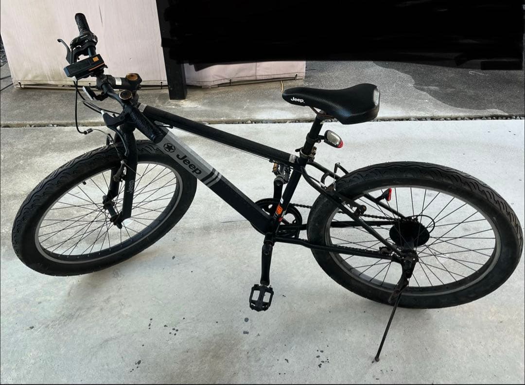 直接引取のみ　Jeep マウンテンバイク ブラック　26インチ　ファットバイク