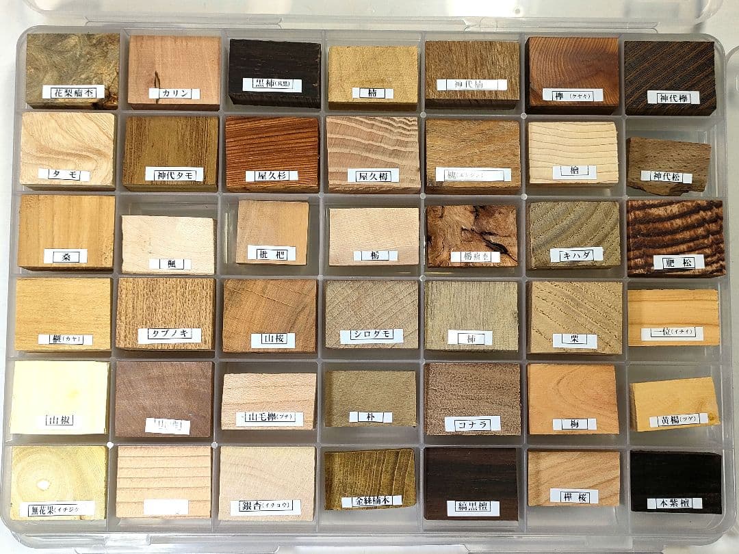 【銘木見本帖（126樹種）】