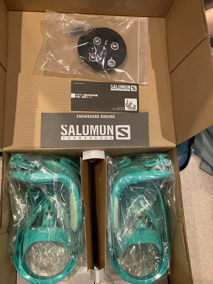 【未使用】スノーボード・ビンディング　SALOMON NOVA GREEN