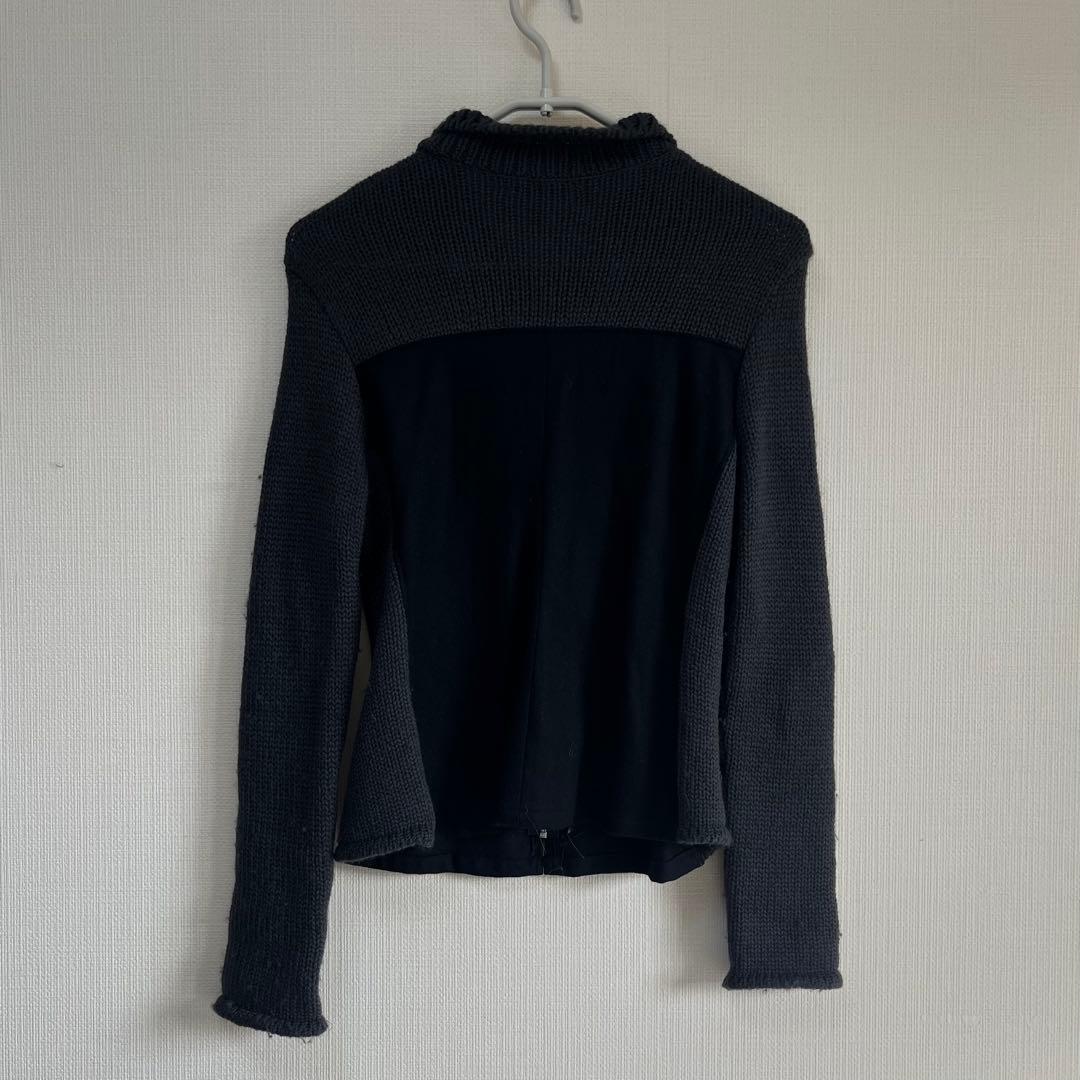 トップス balenciaga design zip knit archive gray