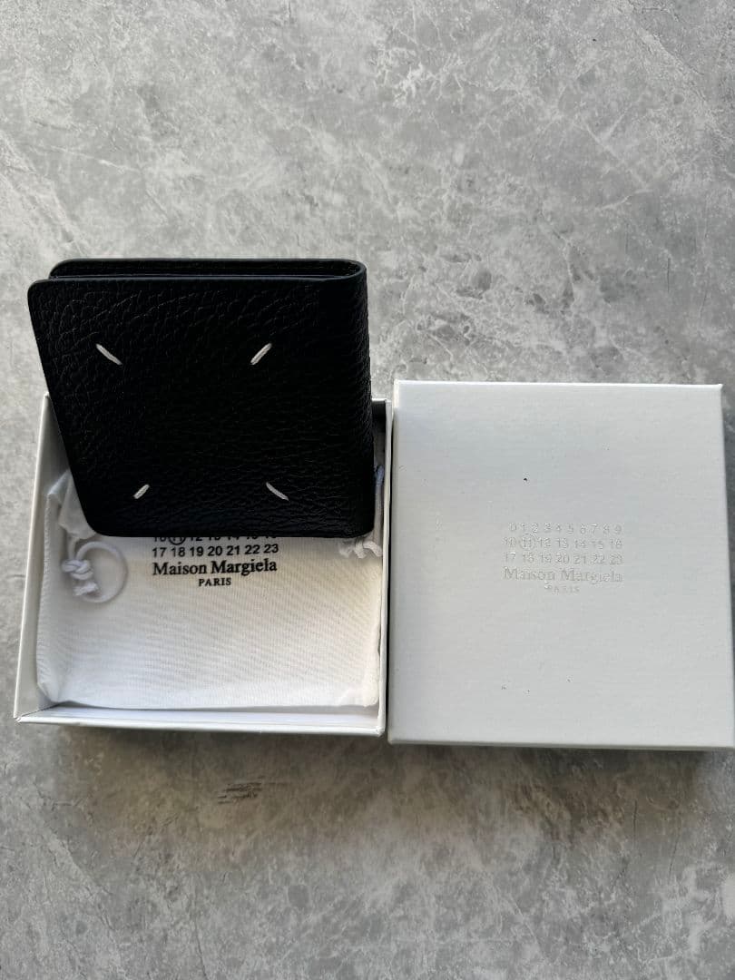 Maison Margiela 二つ折り財布 グレー ブラック