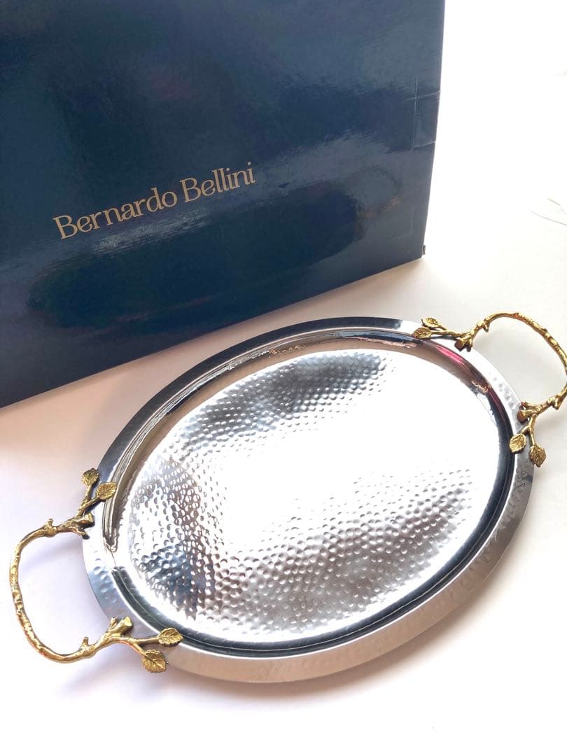 【新品未使用】Bernardo Bellini シルバー トレー お盆