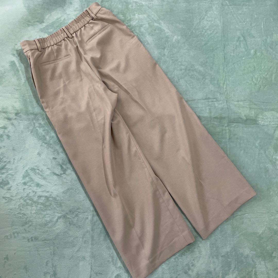 【PLST】プレミアムオックス　パンツスーツ　ダブルジャケット　セットアップ　L