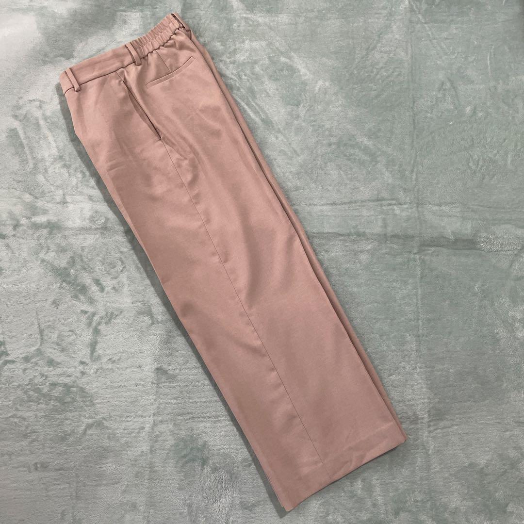 【PLST】プレミアムオックス　パンツスーツ　ダブルジャケット　セットアップ　L