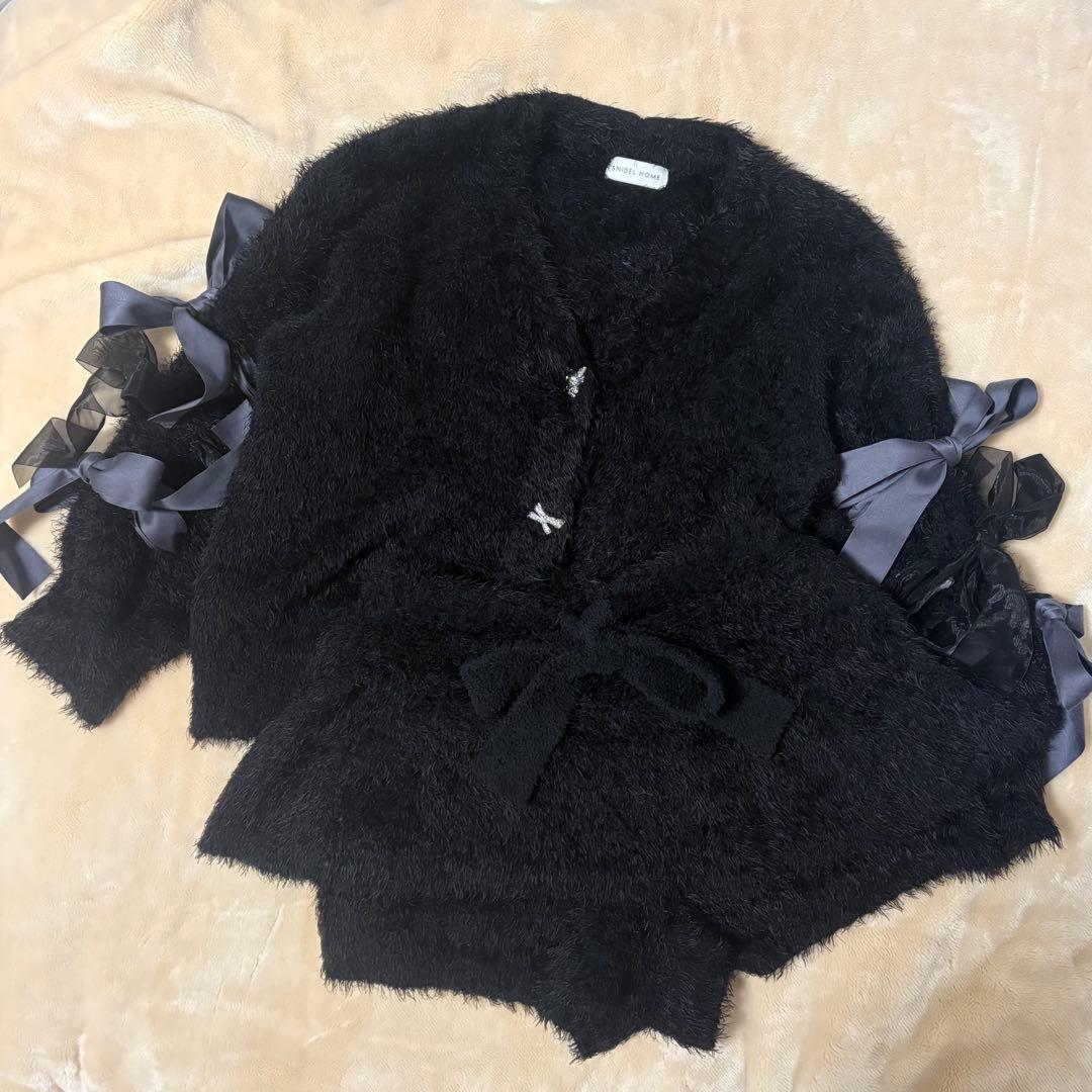 【完売品】SNIDEL 上下セット　ハロウィン2025 黒　ルームウェア