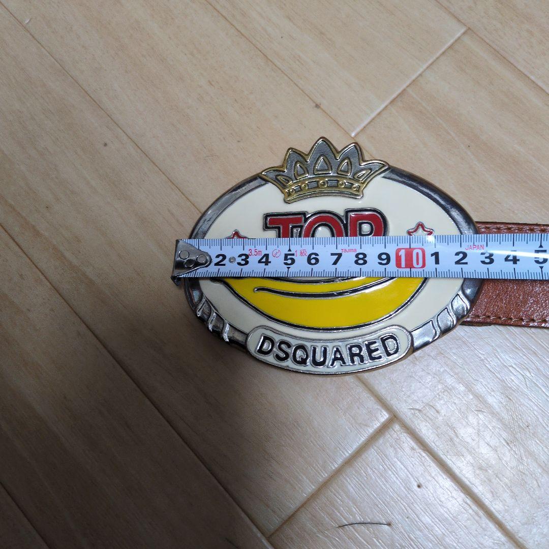 DSQUARED 2 TOP バナナバックル レザーベルト
