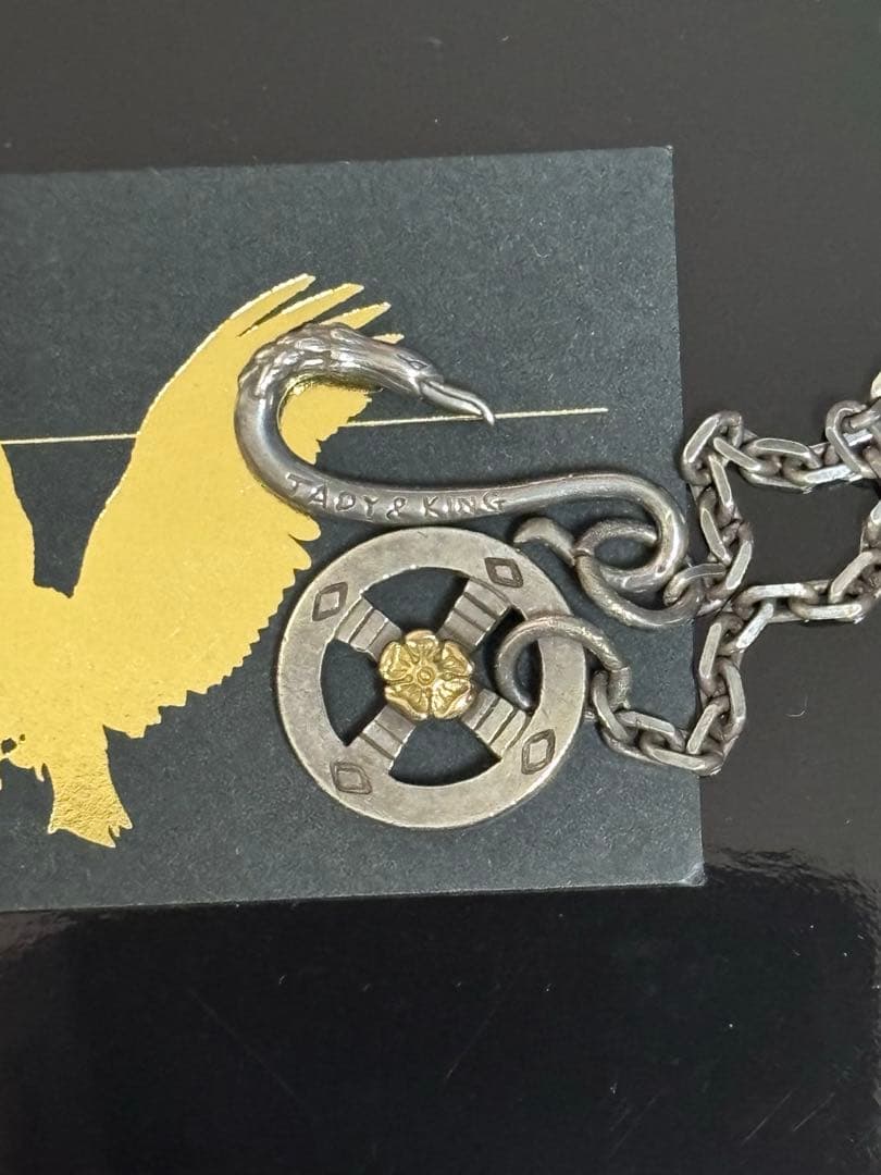 TADY & KING レギュラーホイールGPローズ付き 細角ネックレスチェーン