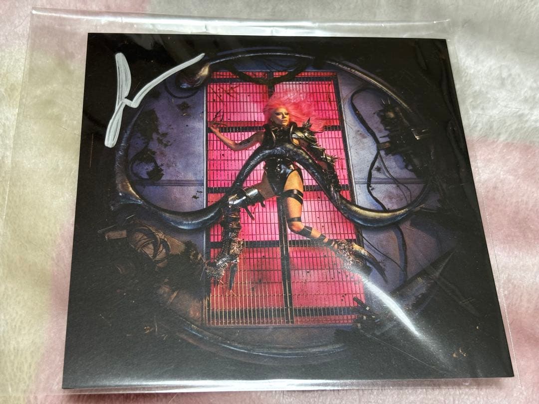 レア　レディガガ　直筆　サイン　アートカード　lady gaga