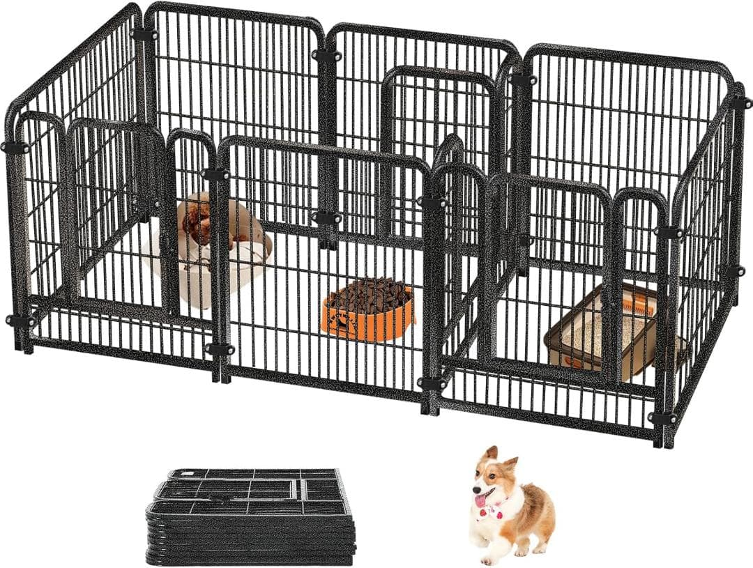 ペットサークル ペットフェンス 240x80x80cm 9枚 サークルケージ