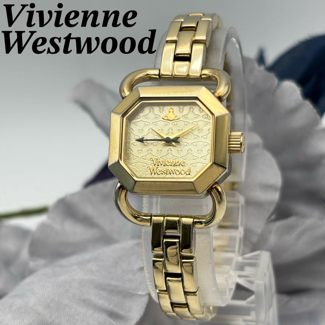 希少✨Vivienne Westwood ゴールド 時計 レディース オクタゴン