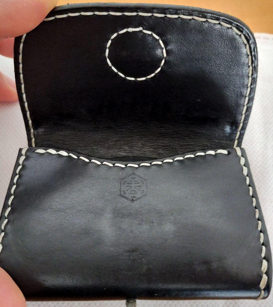 大輔レザー 定価3万3000円 サドルレザー クロコ革コンチョ ケース