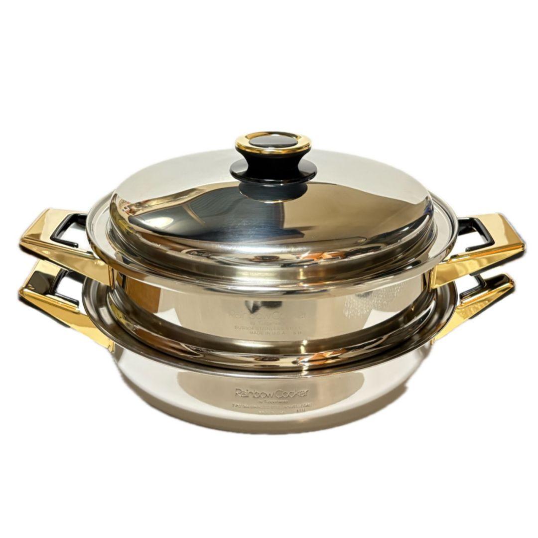 タッパーウェア　レインボークッカー　両手鍋