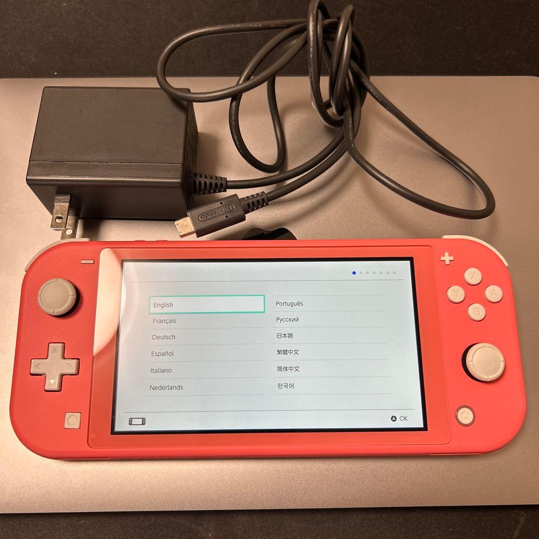 【純正AC付】Nintendo Switch Lite ピンク