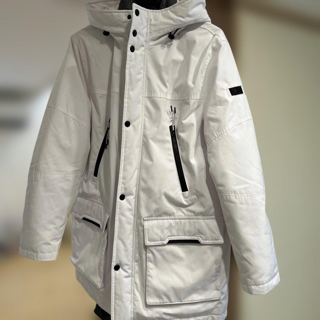 マイケルコース　コート ウーヴン フーディー メンズロングダウン　M（L）