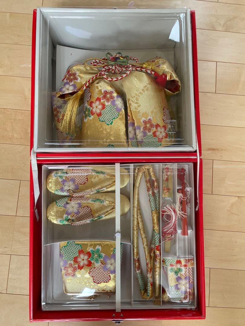 七五三　7歳用着物　フルセット　[正絹]